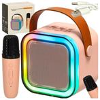 Ikonka Karaoke Set met Microfoon – Bluetooth USB LED, Ophalen of Verzenden, Nieuw