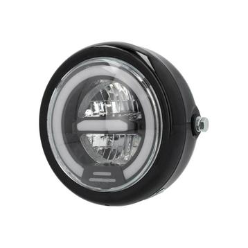 Koplamp rond 165mm angel eye LED 12V glans zwart beschikbaar voor biedingen