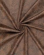 Suède Stretch Slangenleer Bruin, Nieuw, Bruin