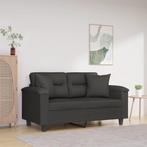 vidaXL Sierkussens 2 st 40x40 cm microvezelstof donkergrijs, Huis en Inrichting, Woonaccessoires | Kussens, Verzenden, Nieuw, Grijs