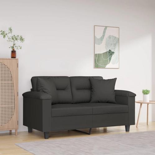 vidaXL Sierkussens 2 st 40x40 cm microvezelstof donkergrijs, Huis en Inrichting, Woonaccessoires | Kussens, Grijs, Nieuw, Verzenden