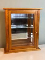Vitrine - Prachtige Vintage Houten Glazen Vitrine