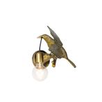 Vintage wandlamp messing - Animal Fugl
