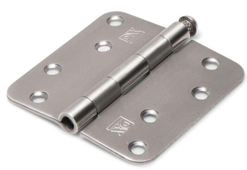 Scharnier 89x89 mm ronde hoek losse pen RVS, Doe-het-zelf en Verbouw, Hang- en Sluitwerk, Nieuw, Ophalen of Verzenden