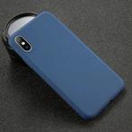 iPhone XS Ultraslim Silicone Hoesje TPU Case Cover Navy, Verzenden, Nieuw