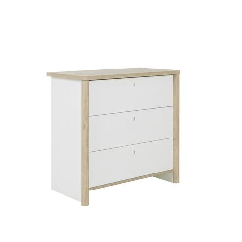 MATIS - Ladekast - commode - 3 laden - 84x45x80cm - wit e..., Antiek en Kunst, Kunst | Schilderijen | Modern, Ophalen of Verzenden