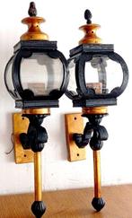 Wandlamp - Metaal en glas - wandlampen, Antiek en Kunst