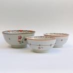 Kom (3) - Porselein - 3 Qianlong kommen, Antiek en Kunst