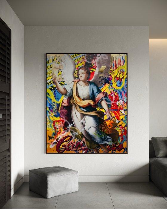 CASPA - Angel, Antiek en Kunst, Kunst | Schilderijen | Modern