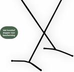 2dekans | BRASQ Droogrek Staand Zwart - 8 meter - Wasdroger, Tuin en Terras, Droogmolens en Wasrekken, Ophalen of Verzenden, Zo goed als nieuw