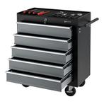[pro.tec] Gereedschapswagen 5 lades 69x33x77,5 cm zwart, Verzenden, Nieuw