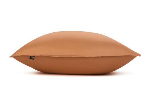 ZoHome Kussensloop Satinado Cognac Brown - 100% Katoen-Satij, Huis en Inrichting, Slaapkamer | Beddengoed