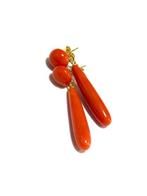 Koraal - 18 karaat - Geel goud - Oorbellen - Sardinië