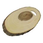 Serveerplank hout - ovaal 46x21cm, Verzenden, Nieuw in verpakking