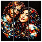 Jean Claude Dery - Portrait mosaïque contemporain de John