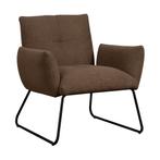 *WOONWINKEL* Tower Living Dante Donkerbruine Fauteuil Teddy, Huis en Inrichting, Fauteuils, Verzenden, Nieuw