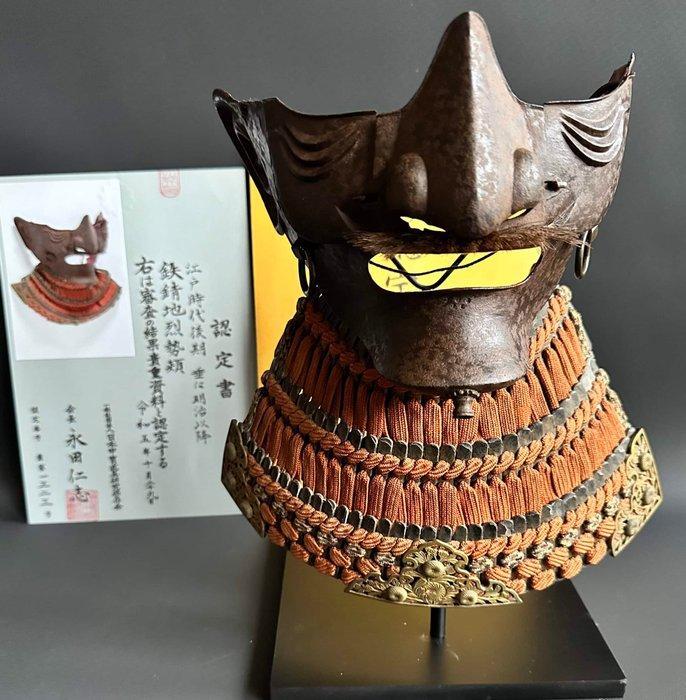 Mask - Smeedijzer - Edo Periode (1600-1868), Antiek en Kunst, Antiek | Overige Antiek