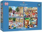 School Days Puzzels (4 x 500 stukjes) | Gibsons - Puzzels, Hobby en Vrije tijd, Denksport en Puzzels, Verzenden, Nieuw