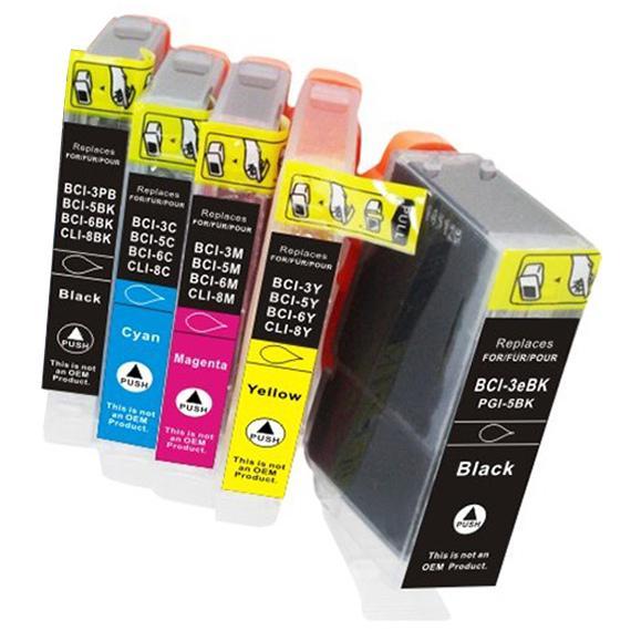 Huismerk Canon PGI-5BK + CLI-8BK/C/M/Y voordeelset, Computers en Software, Printerbenodigdheden, Nieuw, Verzenden