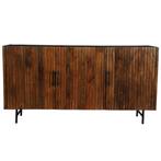Dressoir Mangohout Rosa 145 cm, Huis en Inrichting, Kasten | Dressoirs, 100 tot 150 cm, Verzenden, Nieuw, Industriële meubels