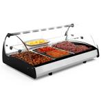 Verwarmde Tapasvitrine | SPLENDID | Zwart/RVS | 3x 1/1 GN |, Verzenden, Nieuw in verpakking
