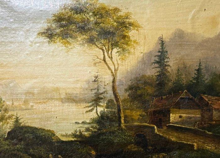 Franse school (XIX) - Paesaggio, Antiek en Kunst, Kunst | Schilderijen | Klassiek