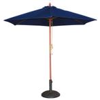 Blauw Terras Parasol rond Ø 2,5 meter, Verzenden, Nieuw in verpakking