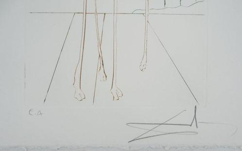 Salvador Dali (1904-1989) - Girafe en feu, Antiek en Kunst, Antiek | Overige Antiek