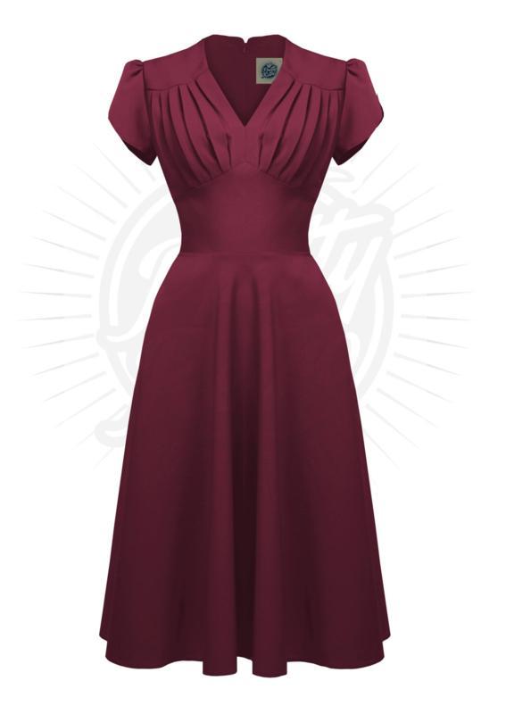 Pretty Retro, Retro 50s Swing Dress in Wine., Kleding | Dames, Jurken, Nieuw, Verzenden