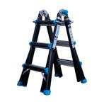 Professionele vouwladder Eurostairs 4x3 black, Doe-het-zelf en Verbouw, Ladders en Trappen, Ophalen of Verzenden, Nieuw, Ladder