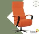 Leren relaxfauteuil Matrix elektrisch - Toledo Orange, Huis en Inrichting, Fauteuils, Nieuw, Ophalen of Verzenden, 50 tot 75 cm