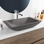 MONDIAZ TOPI Waskom solid surface 60cm kleur DarkGrey /, Doe-het-zelf en Verbouw, Sanitair, Ophalen of Verzenden, Nieuw, Overige typen