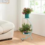 Plantenstandaard Aalten 61,5x30x25 cm lichtblauw [en.casa], Verzenden, Nieuw