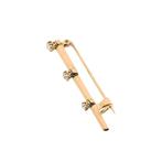 Roségouden smalle broche met diamant | 0,45 ct., Sieraden, Tassen en Uiterlijk, Broches, Gebruikt, Overige kleuren, Ophalen of Verzenden