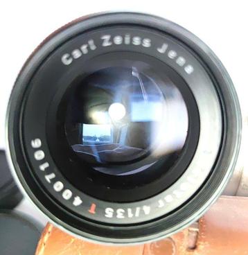Carl Zeiss Jena Triotar 4/135 + Sonnar 4/135 Analoge camera beschikbaar voor biedingen