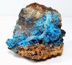 Serpierite turquoise blauw zeldzaam exemplaar 6,5 x 7,5 x 5