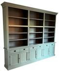 Boekenkast Engels groen - grijs Brummen 300 x 240cm