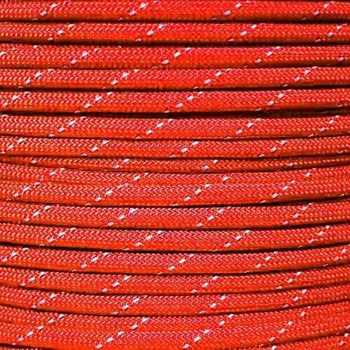 Rol 100 meter - Rood Reflecterend Paracord 550 - #61, Hobby en Vrije tijd, Kralen en Sieraden maken, Draad, Nieuw, Ophalen of Verzenden