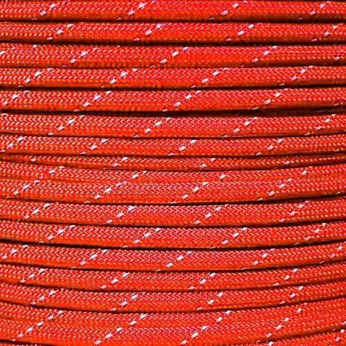 Rol 100 meter - Rood Reflecterend Paracord 550 - #61, Hobby en Vrije tijd, Kralen en Sieraden maken, Draad, Nieuw, Ophalen of Verzenden