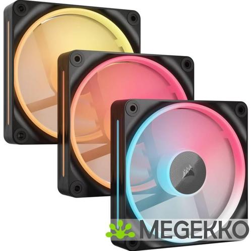 Corsair iCUE LINK LX120-R RGB Black Triple-pack, Computers en Software, Computerkoelers, Nieuw, Verzenden