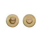 WC slot rond messing getrommeld, Ophalen of Verzenden, Nieuw, Koper of Messing, Slot