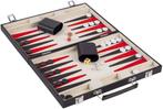 Backgammon Set - Backgammon Koffer - Zwart en Rood, Verzenden, Nieuw