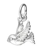 Zilveren Vogeltje ketting hanger, Verzenden, Nieuw