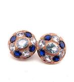 Zonder minimumprijs - Oorbellen - 9 kt. Roségoud, Zilver, Nieuw