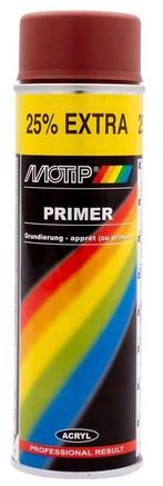 Motip primer rood - spuitbus 500ML, Doe-het-zelf en Verbouw, Verf, Beits en Lak, Verzenden, Nieuw