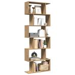 vidaXL Kamerscherm / boekenkast 6-laags 70x24x193 cm hout, Verzenden, Nieuw, Overige houtsoorten