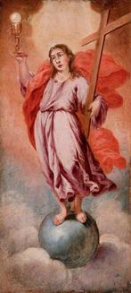 Escuela española (XVII) - Niño Jesús triunfante. Alegoría de, Antiek en Kunst, Kunst | Schilderijen | Klassiek