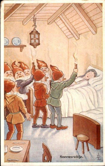 Fantasie, Diverse Sprookjes - illustrator - Roodkapje -, Verzamelen, Ansichtkaarten | Buitenland