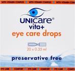 UNICARE VITA+ EYE CARE DROPS AMPULLEN OOGDRUPPELS DOOSJE 2.., Verzenden, Nieuw