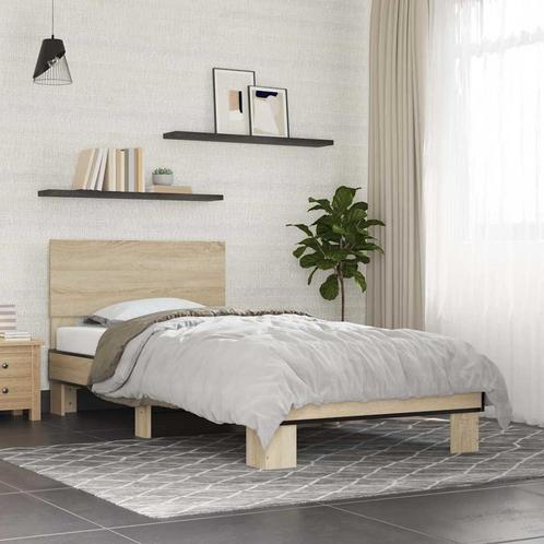 Klein Bedframe 75x190 - Sonoma Eiken Look - Tweedekansje!, Huis en Inrichting, Slaapkamer | Bedden, 70 cm of minder, 190 cm of minder